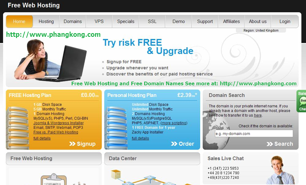 Available domains